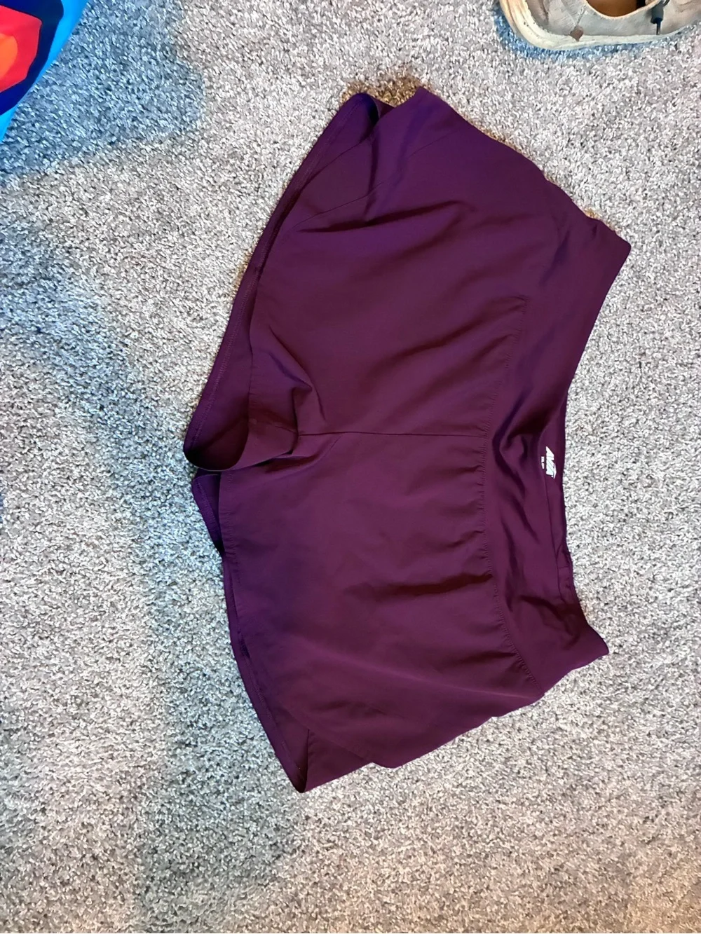 Plum athletic shorts